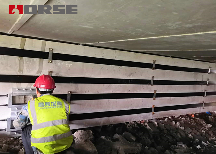 Reinforced Cover Beam With Prestressed Carbon Strip Reinforced Cover Beam With Prestressed Carbon Strip