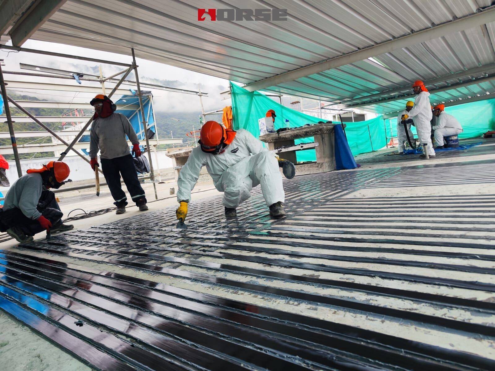 Carbon Fiber Laminate for Slab Strengthening of Hospital