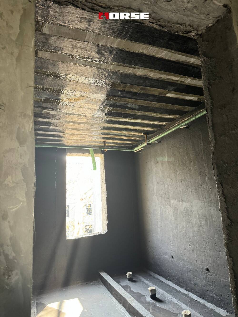 Carbon Fiber Renovation of Brick Concrete Office Building