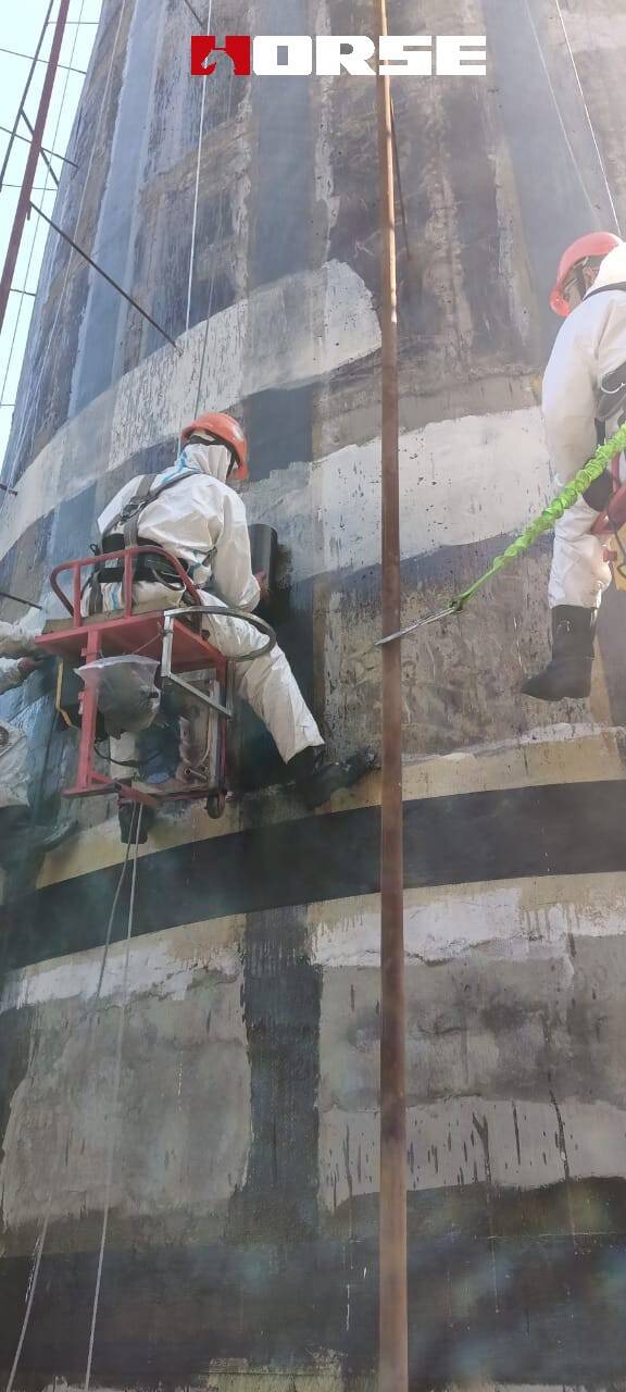 Strengthening Chimney With Carbon Fiber(FRP) Sheet 