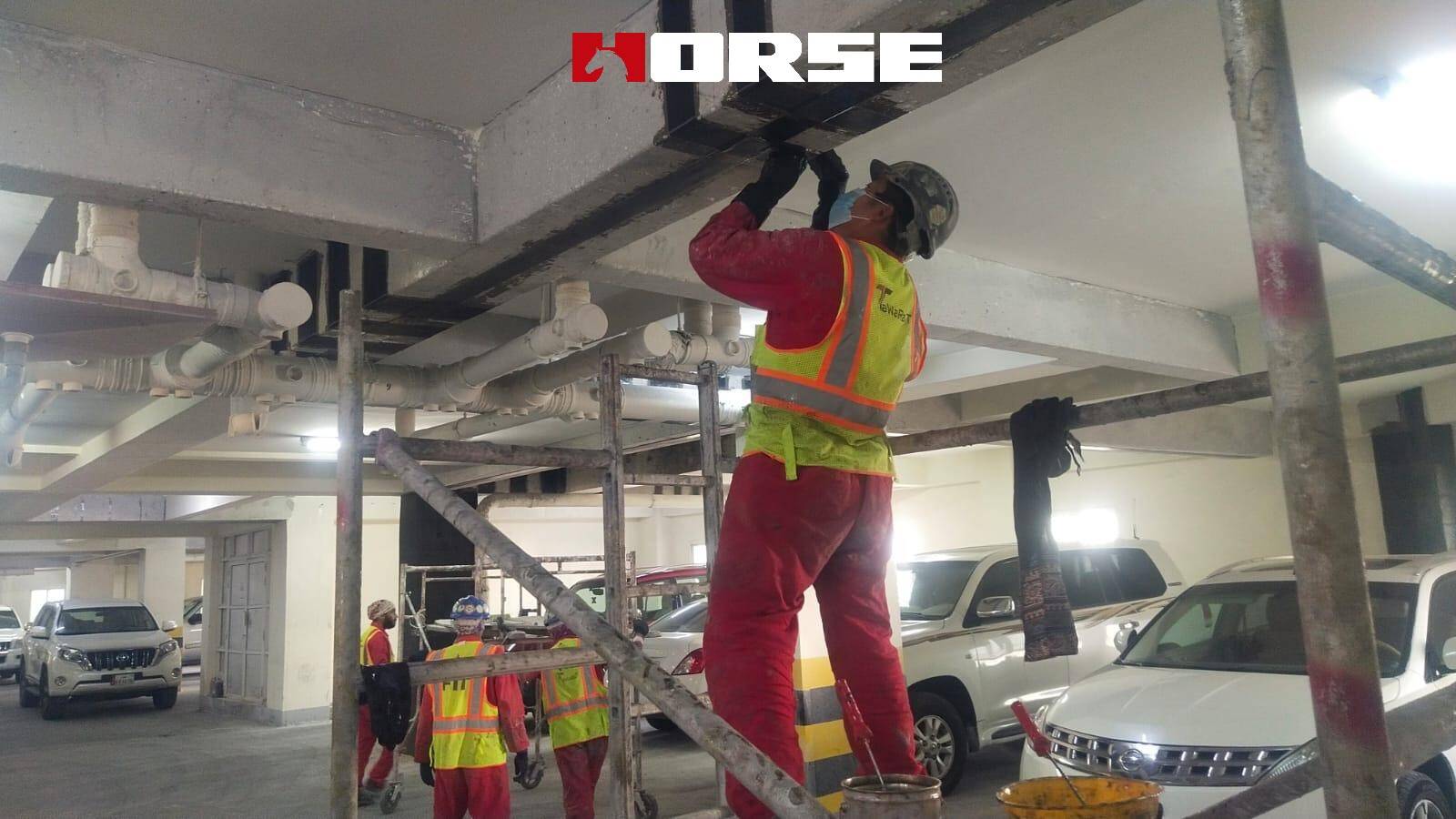 Parking Lot Reinforcement By CFRP