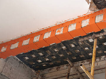 Commercial building retrofitting- carbon fiber strengthening